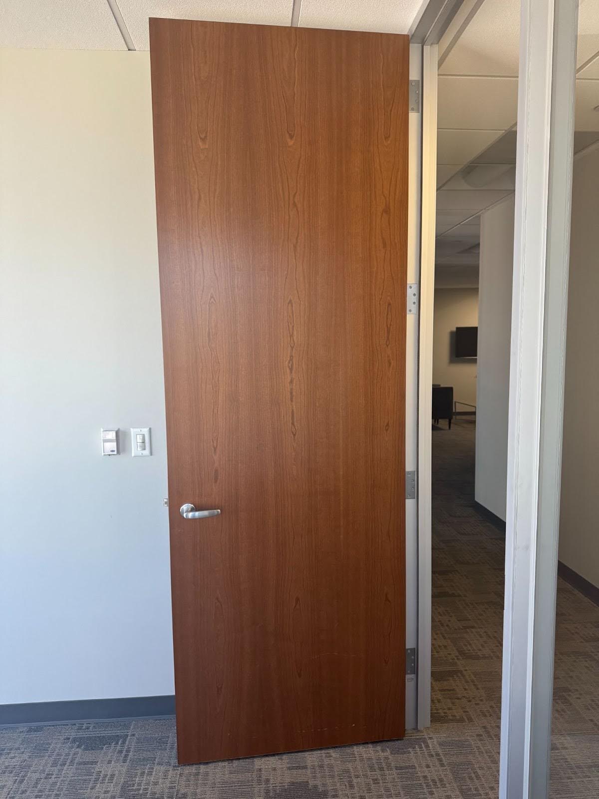 Custom stain veneer door